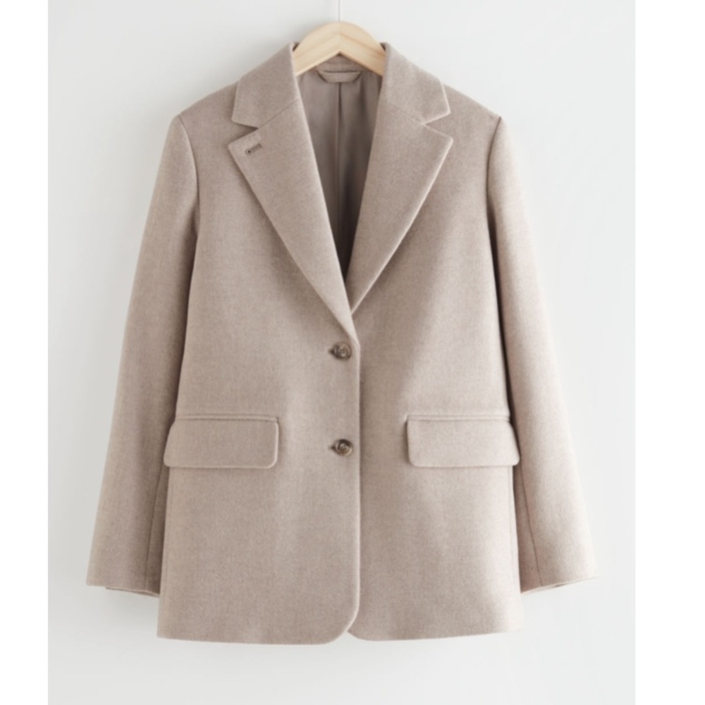 & Other Stories Oversized Wool Blazer Coat NWOT